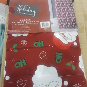 Christmas shower curtain